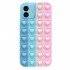 Capa De Silicone Pop It Apple Iphone 11 Colorido Coração Design 1 Com Protetor De Camera