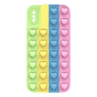 Capa De Silicone Pop It Apple Iphone X/Xs Colorido Design 2