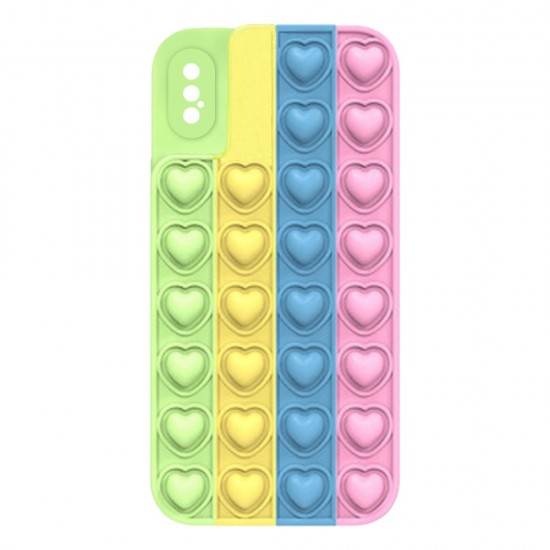 Capa De Silicone Pop It Apple Iphone X/Xs Colorido Design 2