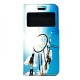 Capa Flip Cover Com Janela E Desenho Apple Iphone 7/8 Azul