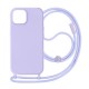 Apple Iphone 15 Lilac Silicone Case With String Apple Iphone 15 Lilac Silicone Case With String