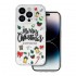 Capa Silicone Apple Iphone 13 Pro Max Transparente Natal Design 3 Com Protetor De Câmera