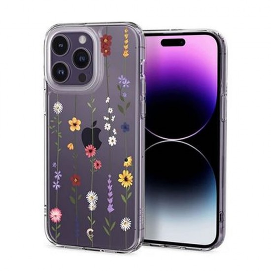 Capa Silicone Apple Iphone 15 Transparente Flor Design 4 Com Protetor De Câmera Capa Silicone Apple Iphone 15 Transparente Flor Design 4 Com Protetor De Câmera