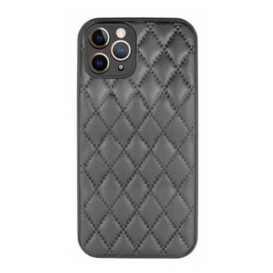 Capa Silicone Apple Iphone 13 Pro Preto Leather Almofadada Com Protetor De Câmera Capa Silicone Apple Iphone 13 Pro Preto Leather Almofadada Com Protetor De Câmera