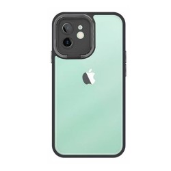 Capa Silicone Gel Bumper Apple Iphone 11 Preto Com Protetor De Câmera Elektro