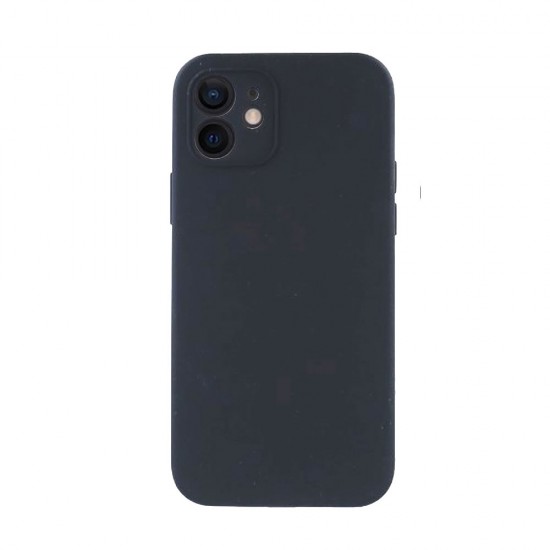 Capa Silicone Apple Iphone 12 Preto Com Protetor De Câmera Robusta Capa Silicone Apple Iphone 12 Preto Com Protetor De Câmera Robusta