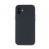 Capa Silicone Apple Iphone 12 Preto Com Protetor De Câmera