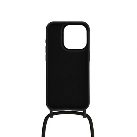Capa Silicone Apple Iphone 14 Pro Preto Com Corda Capa Silicone Apple Iphone 14 Pro Preto Com Corda