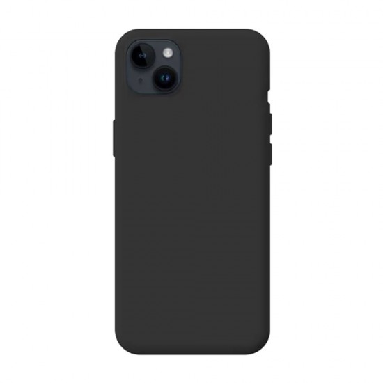 Capa Silicone Apple Iphone 15 Plus Preto Robusta Capa Silicone Apple Iphone 15 Plus Preto Robusta