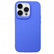 Capa Silicone Apple Iphone 14 Pro Azul 3d Camera