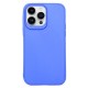 Capa Silicone Apple Iphone 14 Pro Max Azul 3d Camera