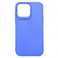 Capa Silicone Apple Iphone 14 Pro Max Azul 3d Camera