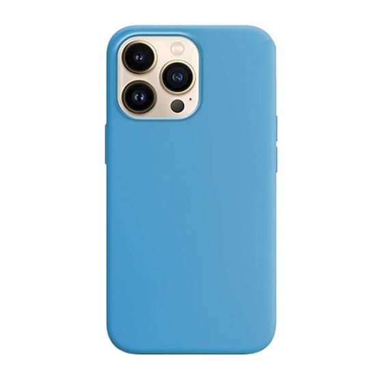 Funda De Silicona Apple Iphone 15 Pro Max Azul Funda De Silicona Apple Iphone 15 Pro Max Azul