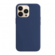 Capa Silicone Apple Iphone 14 Pro Max Azul Escuro