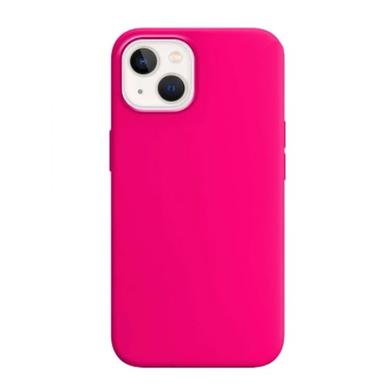 Capa Silicone Apple Iphone 15 Rosa Choque Capa Silicone Apple Iphone 15 Rosa Choque