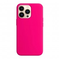 Capa Silicone Apple Iphone 14 Pro Max Rosa Choque