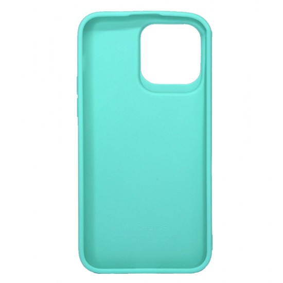 Capa Silicone Apple Iphone 14 Pro Max Verde Turquesa 3d Camera