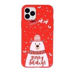 Funda De Silicona Apple Iphone 13 Pro Max Roja Navidad Design 5