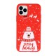 Capa Silicone Apple Iphone 11 Vermelho Natal Design 5 Capa Silicone Apple Iphone 11 Vermelho Natal Design 5