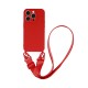 Capa Silicone Apple Iphone 15 Por Max Vermelho Com Protetor De Câmera E Corda Capa Silicone Apple Iphone 15 Por Max Vermelho Com Protetor De Câmera E Corda