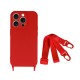 Capa Silicone Apple Iphone 15 Por Max Vermelho Com Protetor De Câmera E Corda Capa Silicone Apple Iphone 15 Por Max Vermelho Com Protetor De Câmera E Corda