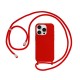Apple Iphone 13 Pro Max Red Silicone Case With String Apple Iphone 13 Pro Max Red Silicone Case With String