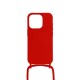 Apple Iphone 13 Pro Max Red Silicone Case With String Apple Iphone 13 Pro Max Red Silicone Case With String