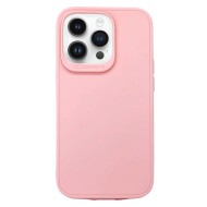 Capa Silicone Apple Iphone 14 Pro Rosa Clara 3d Camera