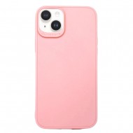 Capa Silicone Apple Iphone 14 Plus Rosa Clara 3d Camera