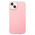 Capa Silicone Apple Iphone 14 Plus Rosa Clara 3d Camera