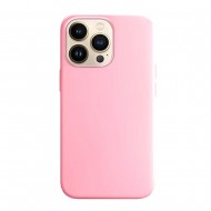 Capa Silicone Apple Iphone 15 Pro Max Rosa Clara