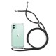 Capa Silicone Dura Anti-Choque Apple Iphone 11 Transparente Com Corda Preta Capa Silicone Dura Anti-Choque Apple Iphone 11 Transparente Com Corda Preta