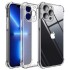 Capa Silicone Dura Anti-Choque Apple Iphone 14 Pro Transparente Com Protetor De Câmera D2