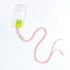 Capa Silicone Dura Anti-Choque Apple Iphone 14 Pro Transparente Com Protetor De Câmera E Corda Rosa