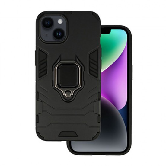 Capa Silicone Anti-Choque Armor Carbon Apple Iphone 14 Preto Ring Armor Capa Silicone Anti-Choque Armor Carbon Apple Iphone 14 Preto Ring Armor