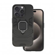 Capa Silicone Anti-Choque Armor Carbon Apple Iphone 16 Pro Preto Ring Armor