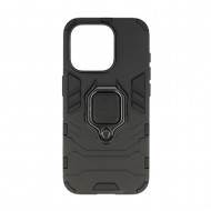 Capa Silicone Anti-Choque Armor Carbon Apple Iphone 16 Pro Preto Ring Armor