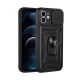 Capa Silicone Tpu Com Anel De Dedo Apple Iphone 11 Preto Com Protetor De Câmera E Janela Deslizante Capa Silicone Tpu Com Anel De Dedo Apple Iphone 11 Preto Com Protetor De Câmera E Janela Deslizante