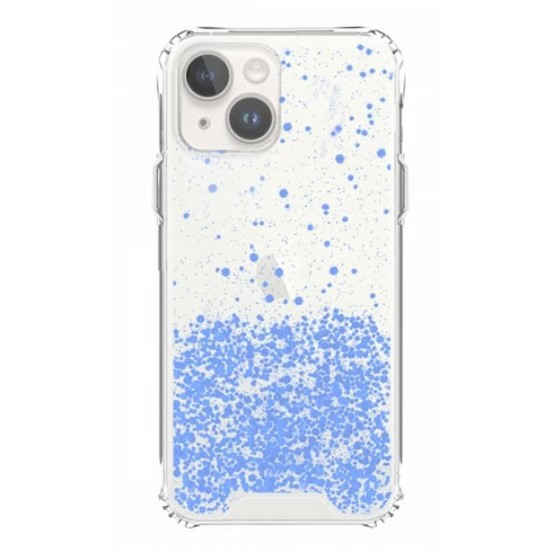 Apple Iphone 14 Light Blue Bling Glitter Silicone Case With Camera Protector Apple Iphone 14 Light Blue Bling Glitter Silicone Case With Camera Protector
