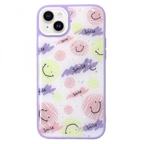 Funda De Silicona Dura Apple Iphone 14 Plus Lila Smile Funda De Silicona Dura Apple Iphone 14 Plus Lila Smile