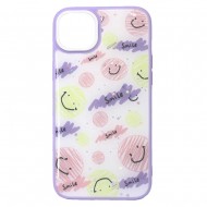 Apple Iphone 14 Plus Lilac Smile Hard Silicone Case