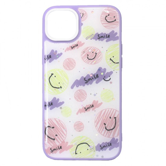 Funda De Silicona Dura Apple Iphone 14 Plus Lila Smile Funda De Silicona Dura Apple Iphone 14 Plus Lila Smile