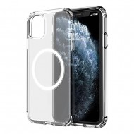 Capa Silicone Dura Apple Iphone 11 Pro Max Transparente Magsafe