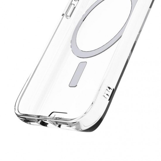 Apple Iphone 13 Pro Max Funda Dura de Silicona Transparente Magsafe
