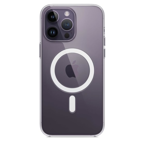 Apple Iphone 14 Pro Transparent Magsafe Hard Silicone Case