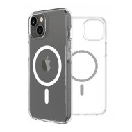 Capa Silicone Dura Apple Iphone 15 Plus Transparente Magsafe
