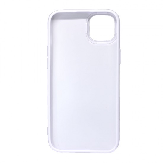 Capa Silicone Dura Apple Iphone 14 Plus Branco Kitty