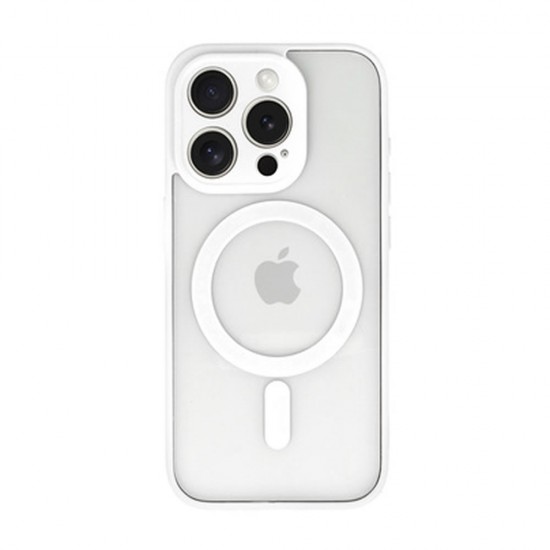 Capa Silicone Dura Apple Iphone 13 Pro Max Branco Com Protetor De Câmera Magsafe Capa Silicone Dura Apple Iphone 13 Pro Max Branco Com Protetor De Câmera Magsafe