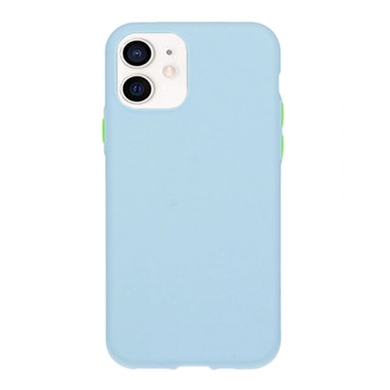 Capa Silicone Dura Apple Iphone 12 Mini 5.4 Azul