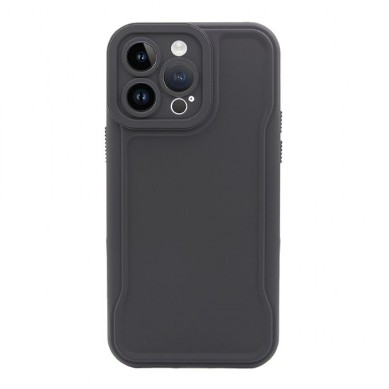 Capa Silicone Dura Apple Iphone 14 Pro Max Cinza Com Protetor De Câmera Capa Silicone Dura Apple Iphone 14 Pro Max Cinza Com Protetor De Câmera